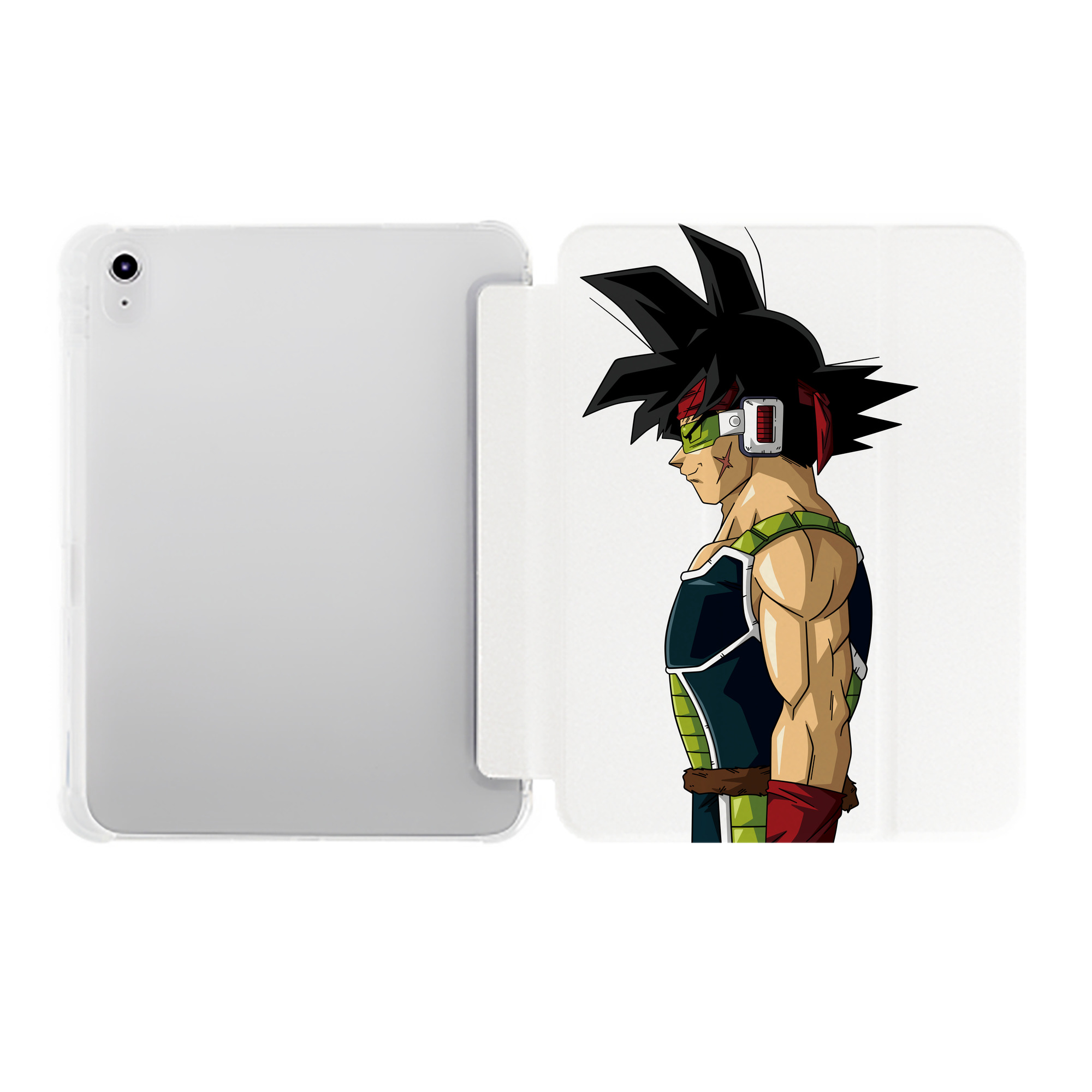 （画像用） ドラゴンボール バーダック DRAGON BALL Burdock IPad ケース ペン収納付き 三つ折りスタンド PUレザー×シリコン 対応機種9.5/10.5/10.9インチ